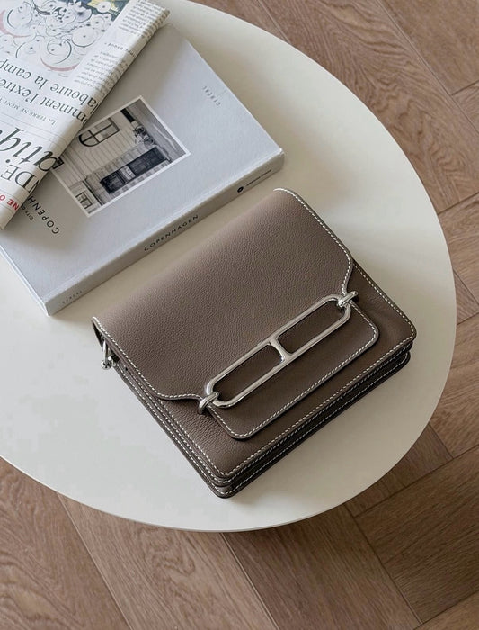 Hermès | Mini Roulis 大象灰 銀釦