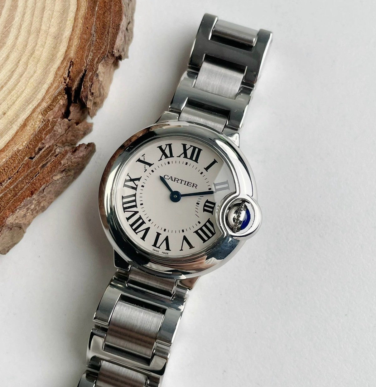 Cartier | Ballon Bleu 腕錶 珠光錶盤 28mm