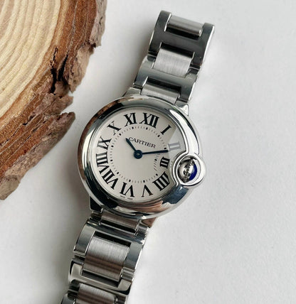 Cartier | Ballon Bleu 腕錶 珠光錶盤 28mm