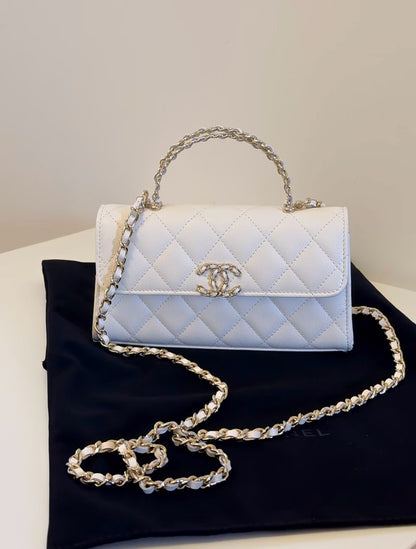Chanel | Kelly 橫版 白色