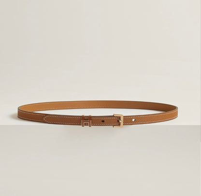 Hermès | Pop H 皮帶 金棕色