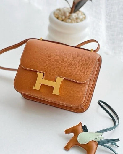 Hermès | Mini Constance 金棕色 金釦