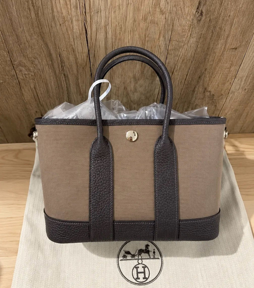 Hermès | Mini Garden Party 大象灰 × 棗棕色