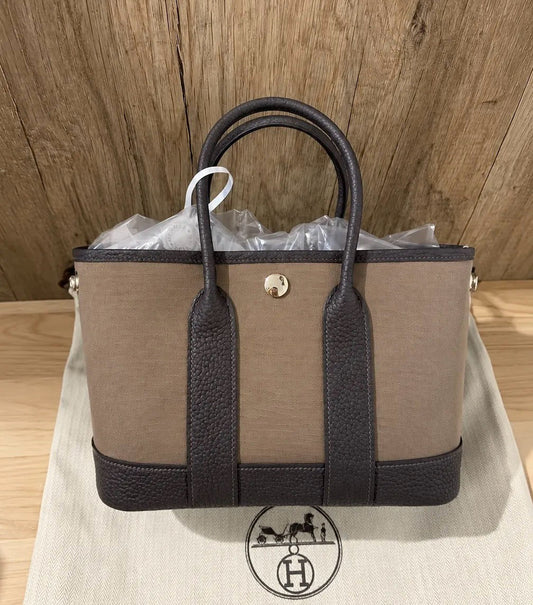 Hermès | Mini Garden Party 大象灰 × 棗棕色