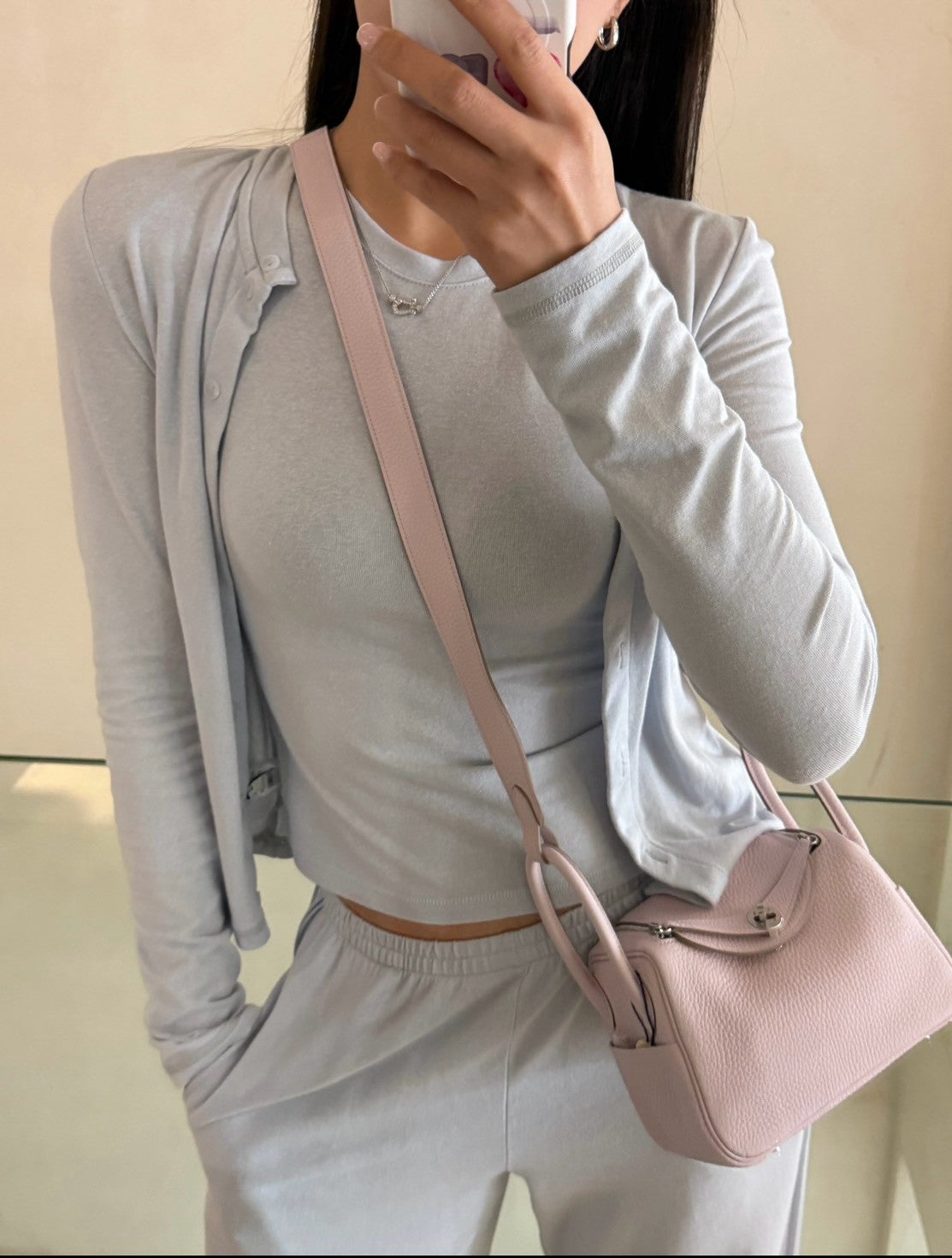 Hermès | Mini Lindy 夢幻紫 銀釦