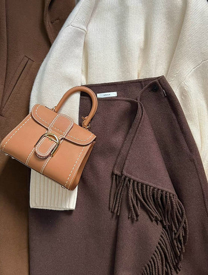 <S - 99成新> Delvaux｜Brillant Mini 焦糖色