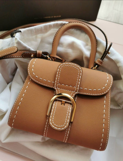 <S - 99成新> Delvaux｜Brillant Mini 焦糖色