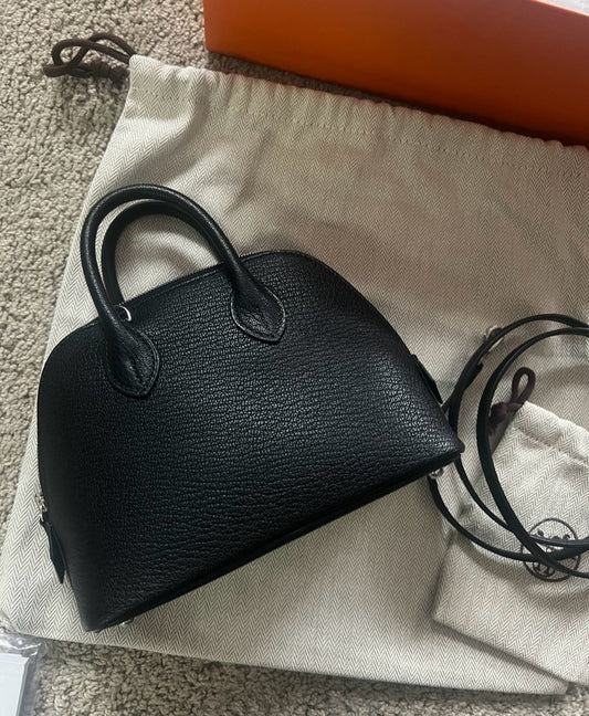 Hermès | Mini Bolide 黑色 銀釦
