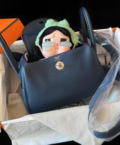 Hermès | Mini Lindy 普魯士藍 銀釦