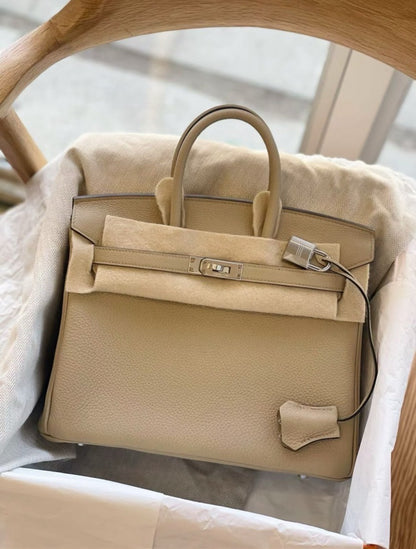 Hermès | Birkin 25 風衣灰 銀釦