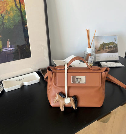 Hermès | Mini 2424 金棕色 銀釦