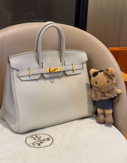 <NS - 未使用新品> Hermès | Birkin 25 冰川白 金釦