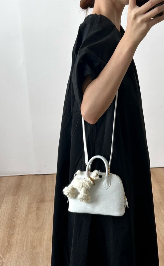 Hermès | Mini Bolide 純白色 金釦