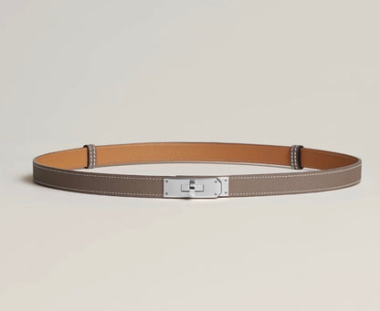Hermès | Kelly Belt 大象灰 銀釦