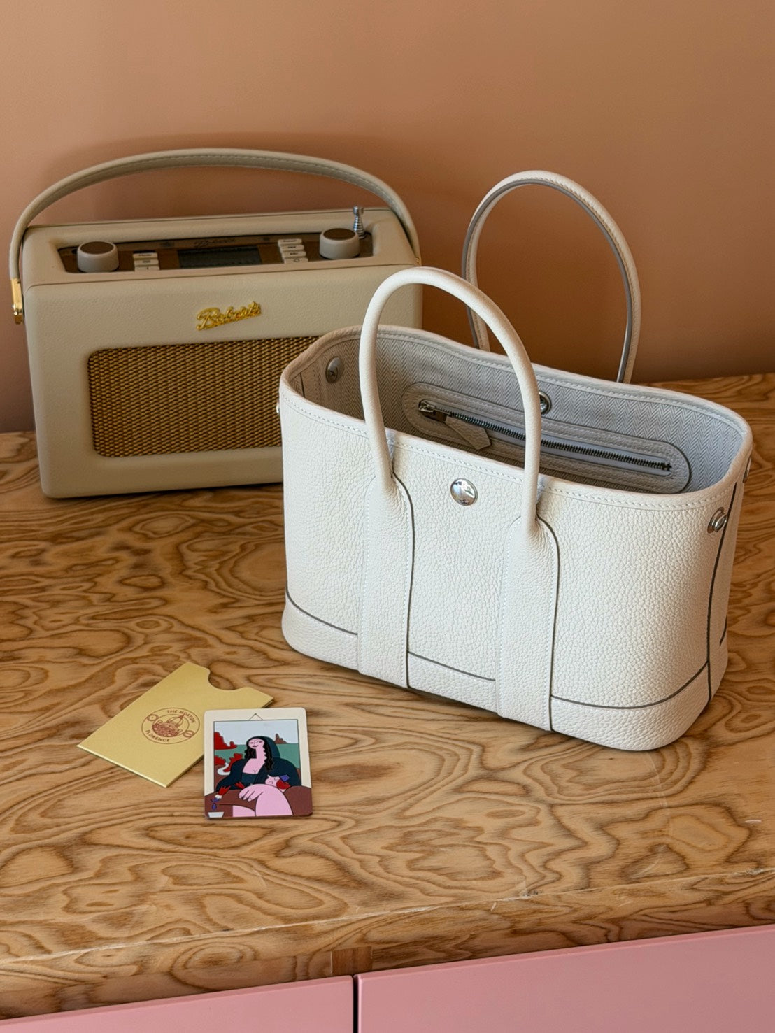 Hermès | Mini Garden Party 奶昔白 全皮