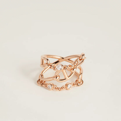 Hermès | Chaine dancre Chaos 戒指 玫瑰金