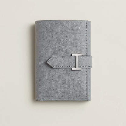 Hermès | Bearn 短夾 木偶灰 銀釦