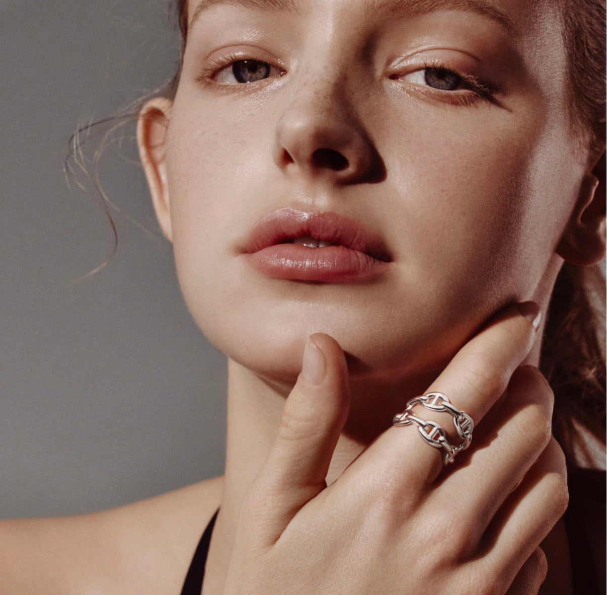 Hermès | Chaine d'ancre 豬鼻雙排戒