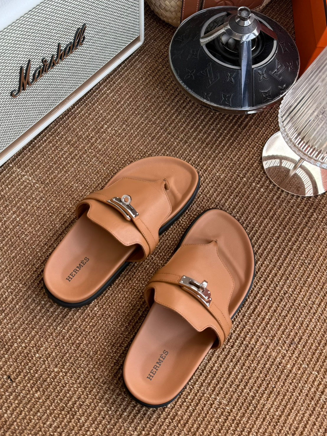 Hermès | Empire 涼鞋 棕色