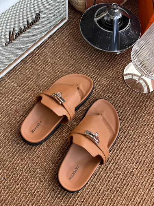 Hermès | Empire 涼鞋 棕色