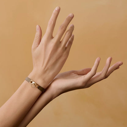 Hermès | Rivale Mini手環 大象灰 x 玫瑰金