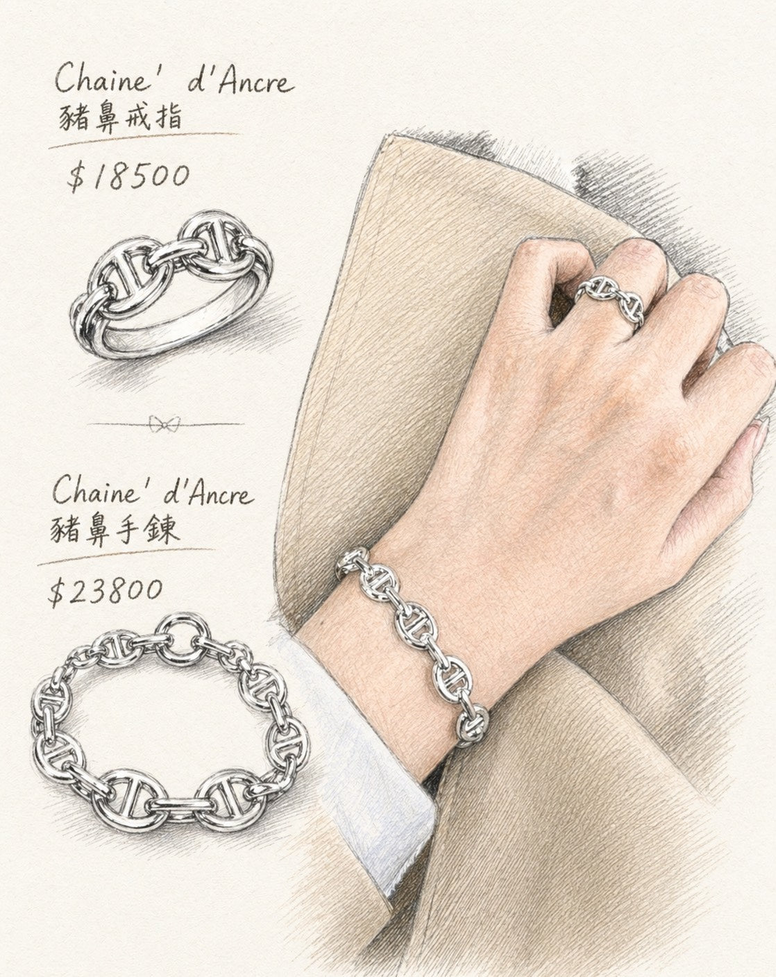 Hermès | Chaine d'Ancre 手鍊
