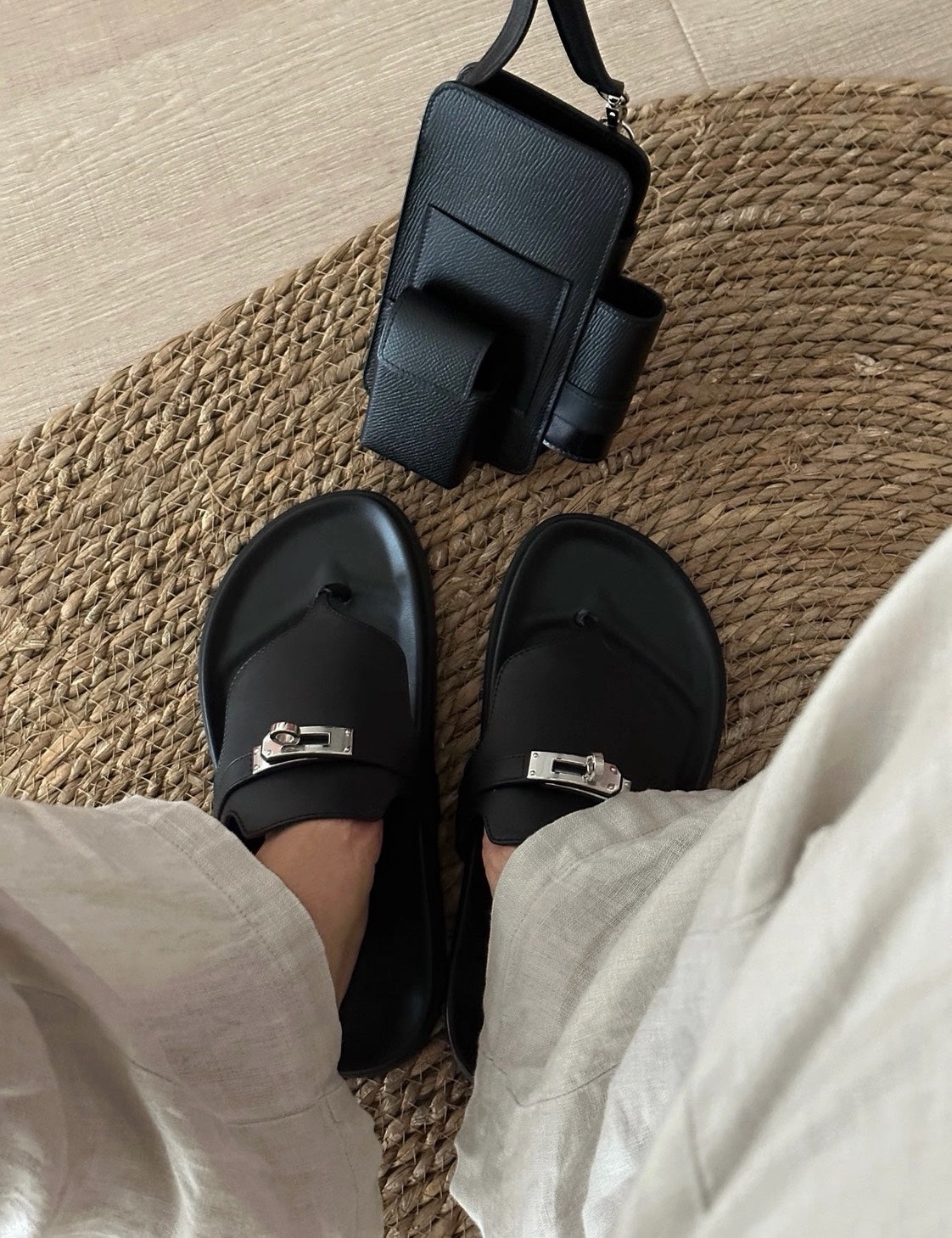 Hermès | Empire 涼鞋 黑色