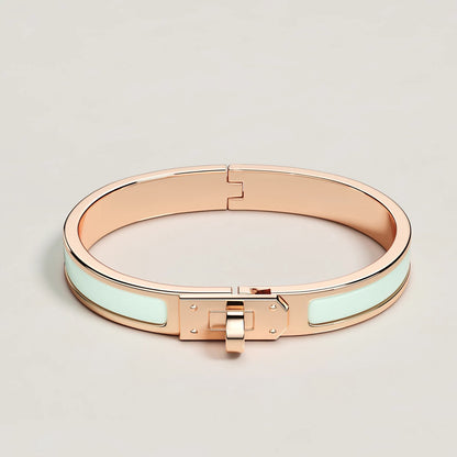 Hermès | Mini Clic Kelly手環 玫瑰金 x 氣泡綠 / 玫瑰金 x 純玫瑰色 / 玫瑰金 x 栗子色 / 銀色 x 黑色
