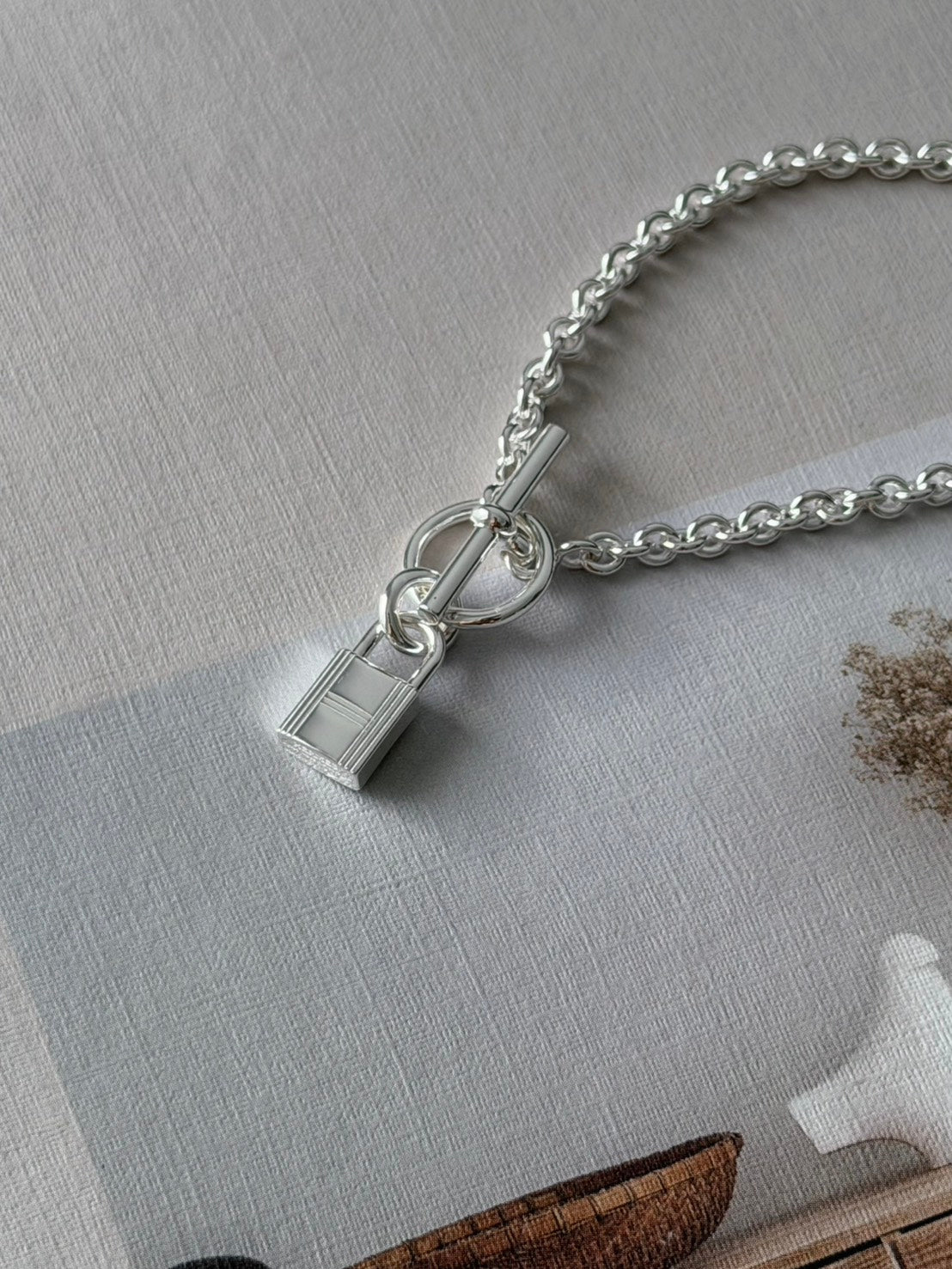 Hermès | Kelly Cadenas 鎖頭手鍊 純銀