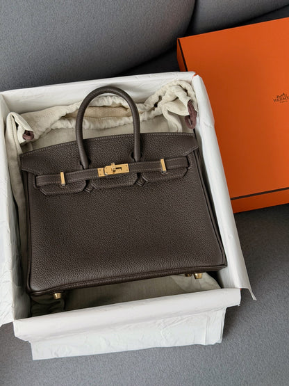 Hermès | Birkin 25 棗棕色 T3 Bai Brun 金釦