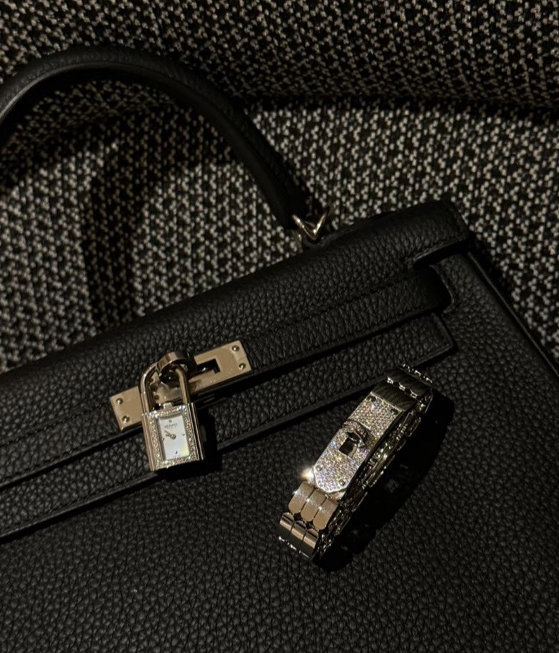 Hermès | Kelly 滿鑽 三合一腕錶