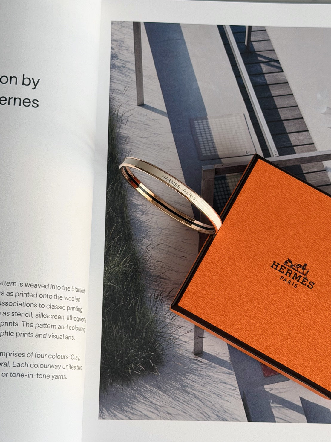 Hermès | Extra Fin Uni 極細手環 奶油色拼玫瑰金