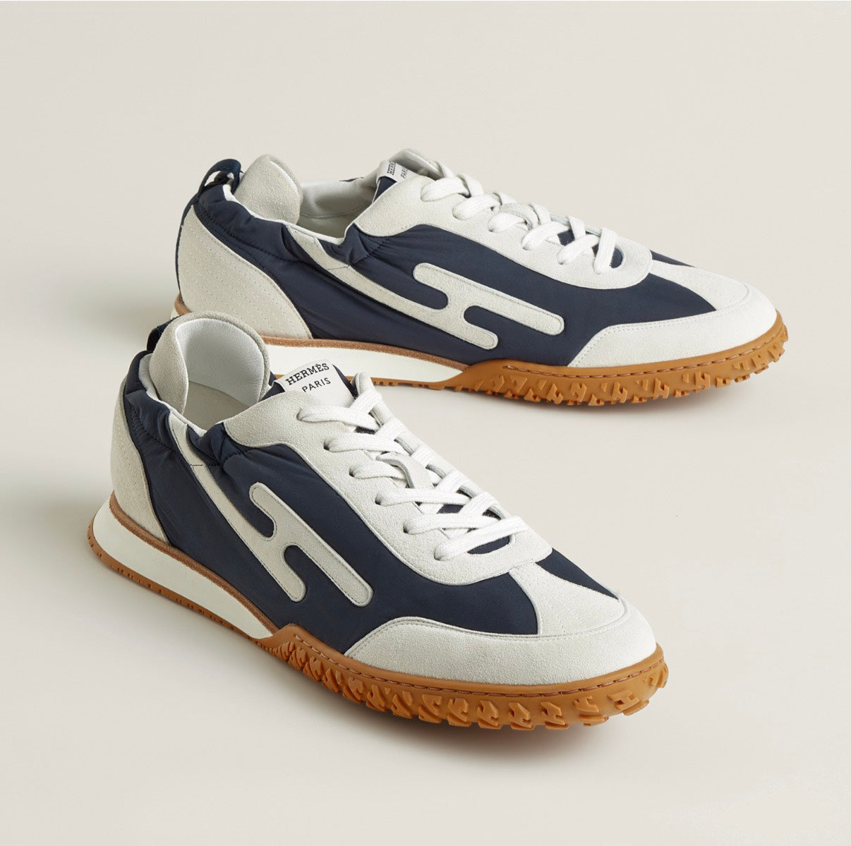 Hermès | Jet Sneaker 男士德訓鞋 白色 x 深藍
