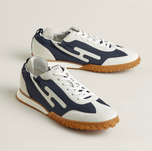 Hermès | Jet Sneaker 男士德訓鞋 白色 x 深藍