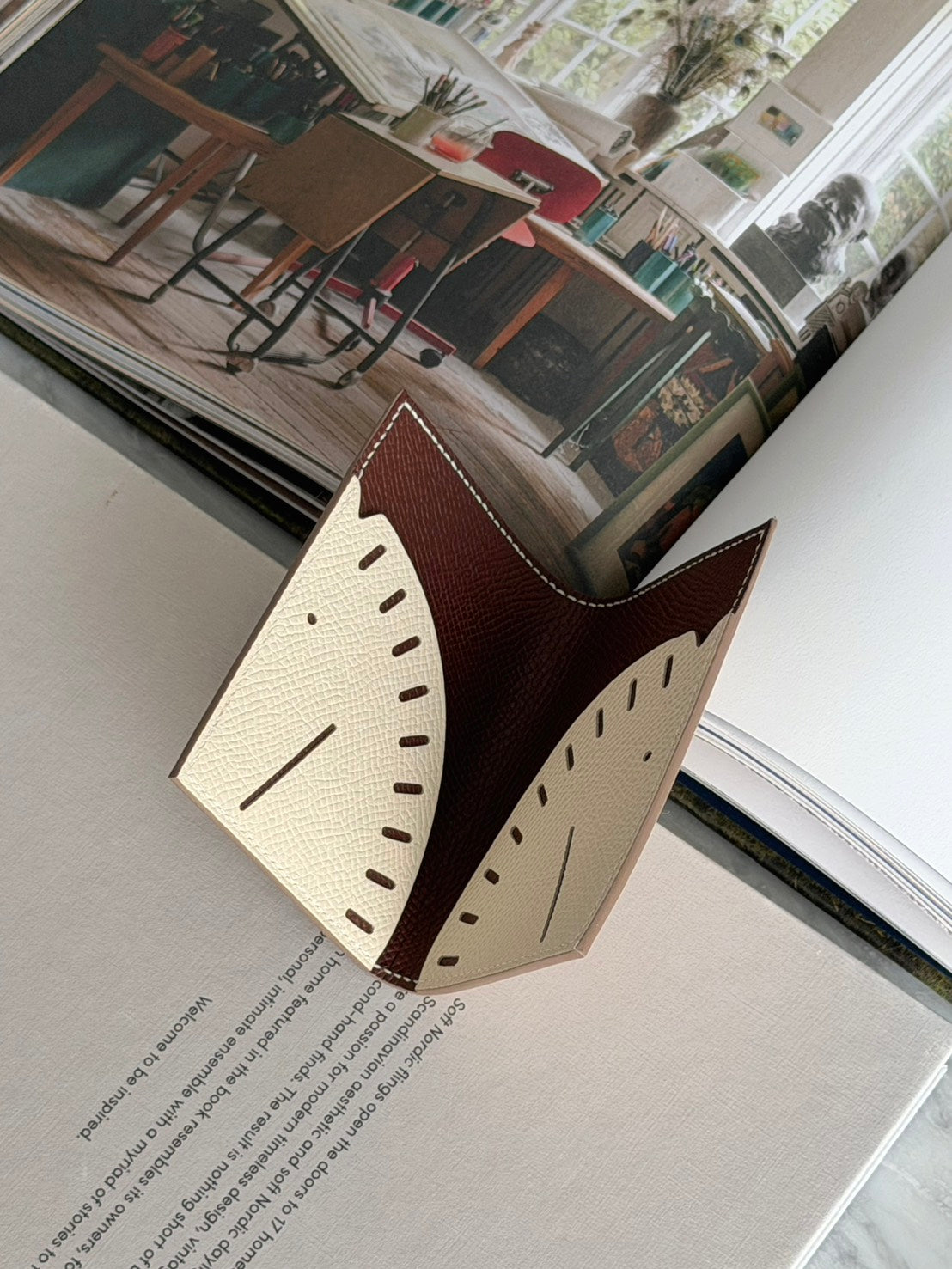 Hermès | Doado Card Holder 奶昔白 × 大地色