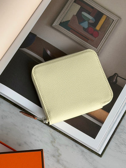 Hermès | 絲巾短夾 米爾頓黃 x 繽紛馬戲團內裡