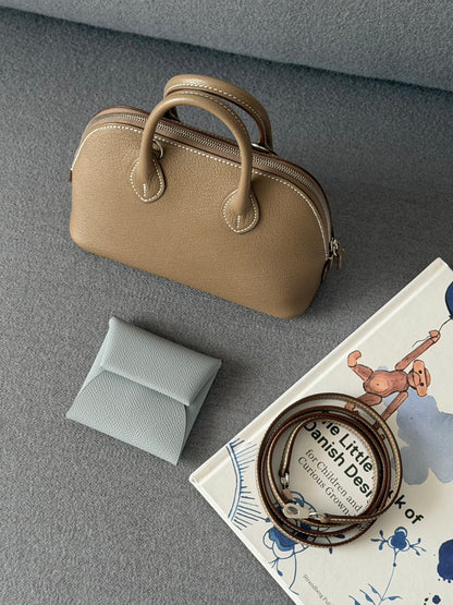 Hermès | Mini Bolide 大象灰 銀釦