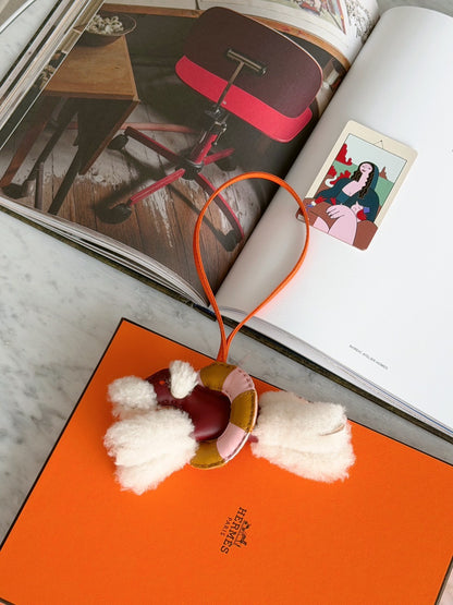 Hermès | Budy 泳圈小狗 白色 x 愛馬仕紅