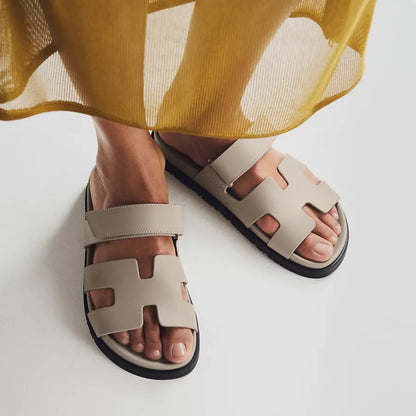 Hermès | 二舅鞋 鵝卵石色