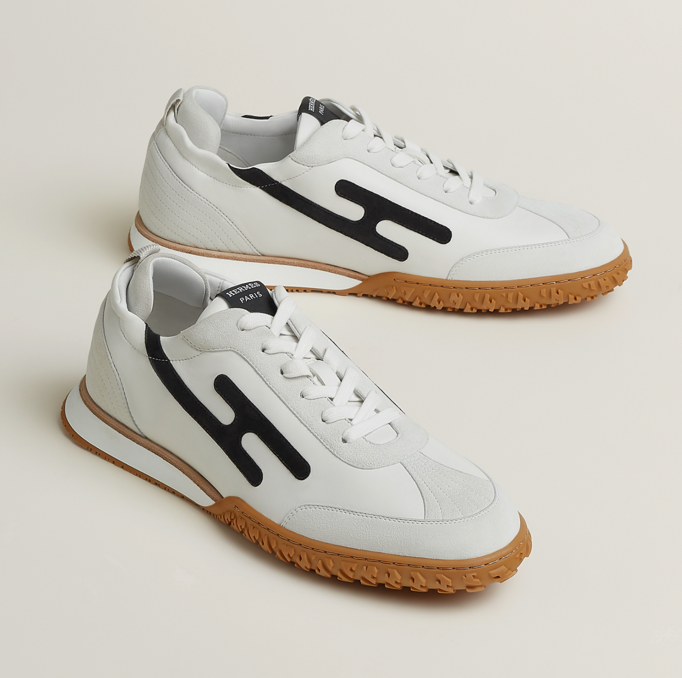Hermès | Jet Sneaker 男士德訓鞋 白色 x 黑色