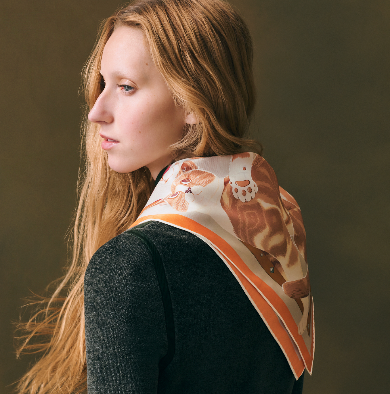 Hermès | Chat Chat Chat 絲巾 70x70