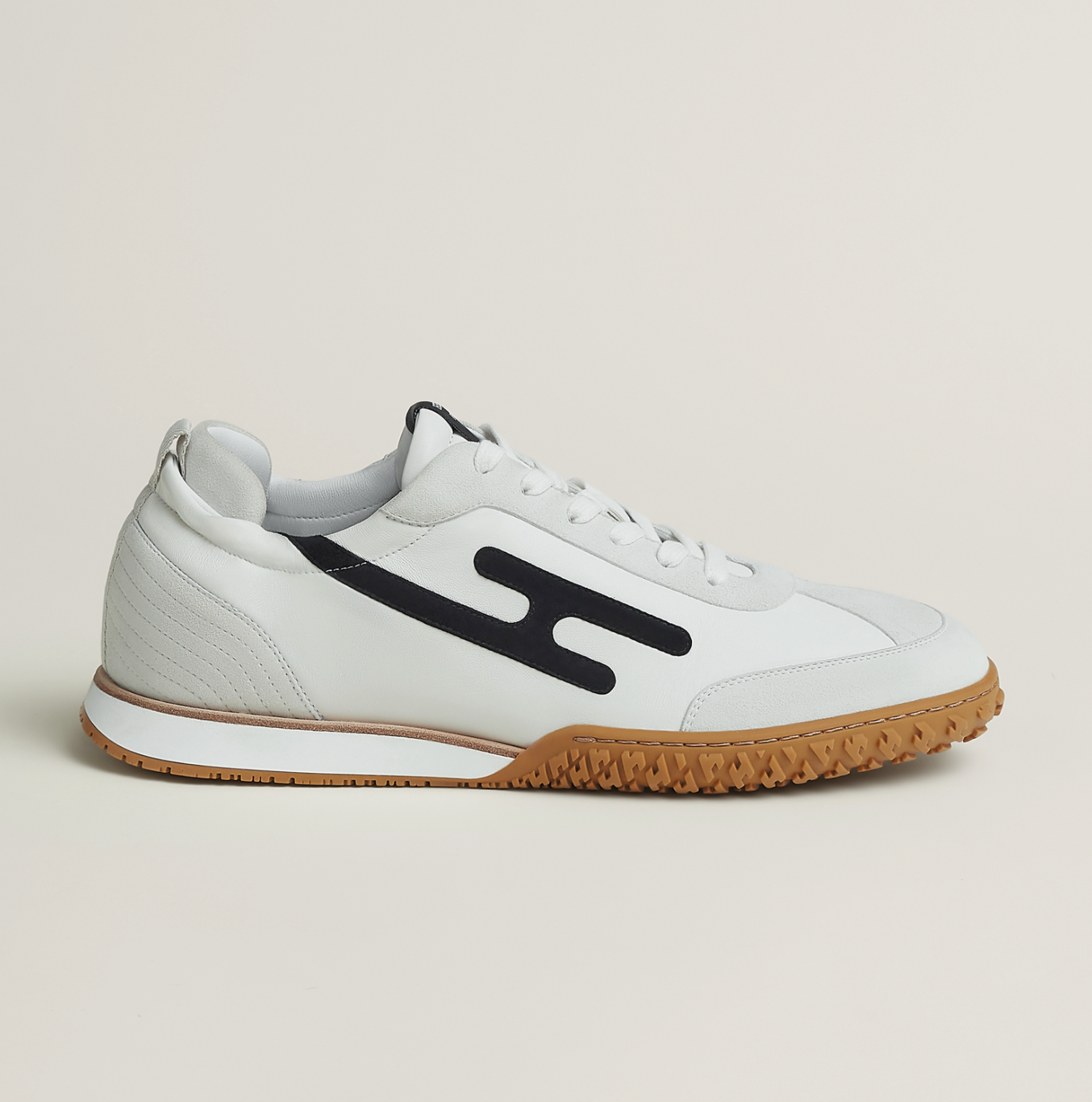Hermès | Jet Sneaker 男士德訓鞋 白色 x 黑色
